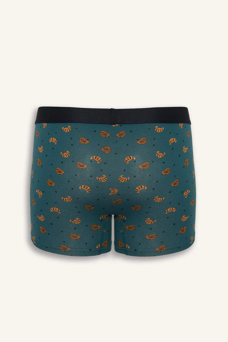 Defacto  Regular Fit Food Print 3 Piece Boxers for Men | Best Price UAE