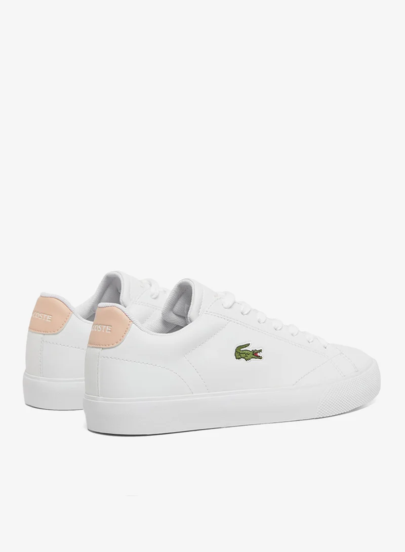 Lacoste WHT/LT PNK Lerond Low Top Sneakers for Women | Best Price UAE