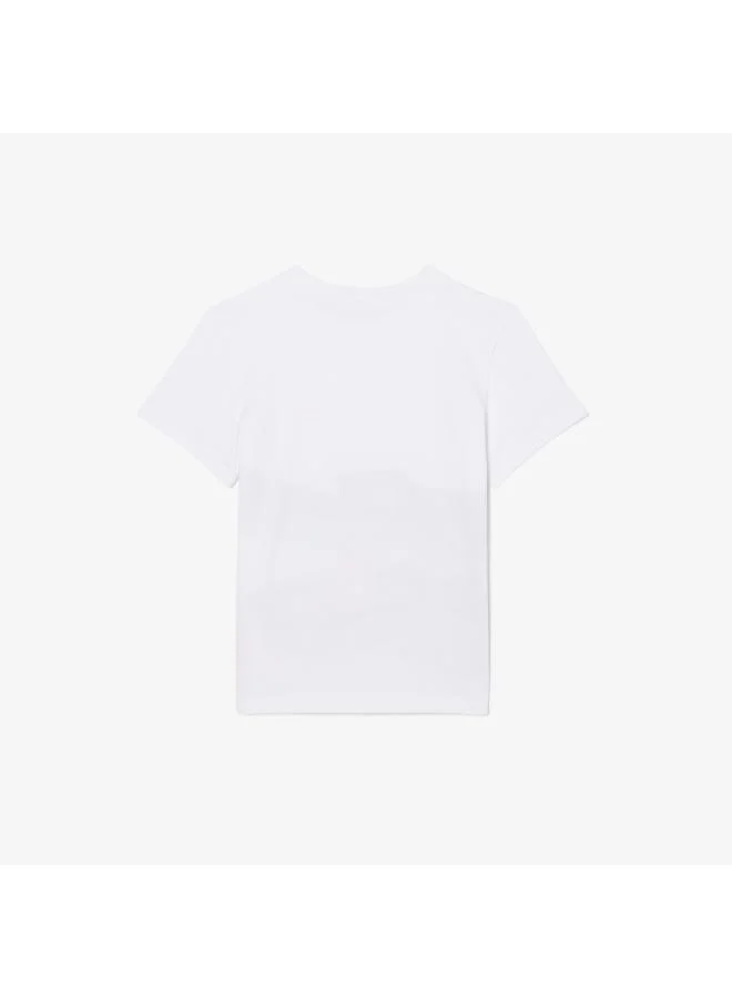 LACOSTE Youth Graphic Crew Neck T-Shirt