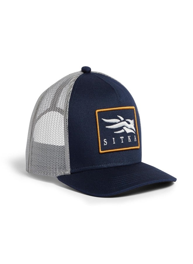 SITKA Gear Men's Icon Patch Hi Pro Trucker Cap, One Size Fits All, Eclipse