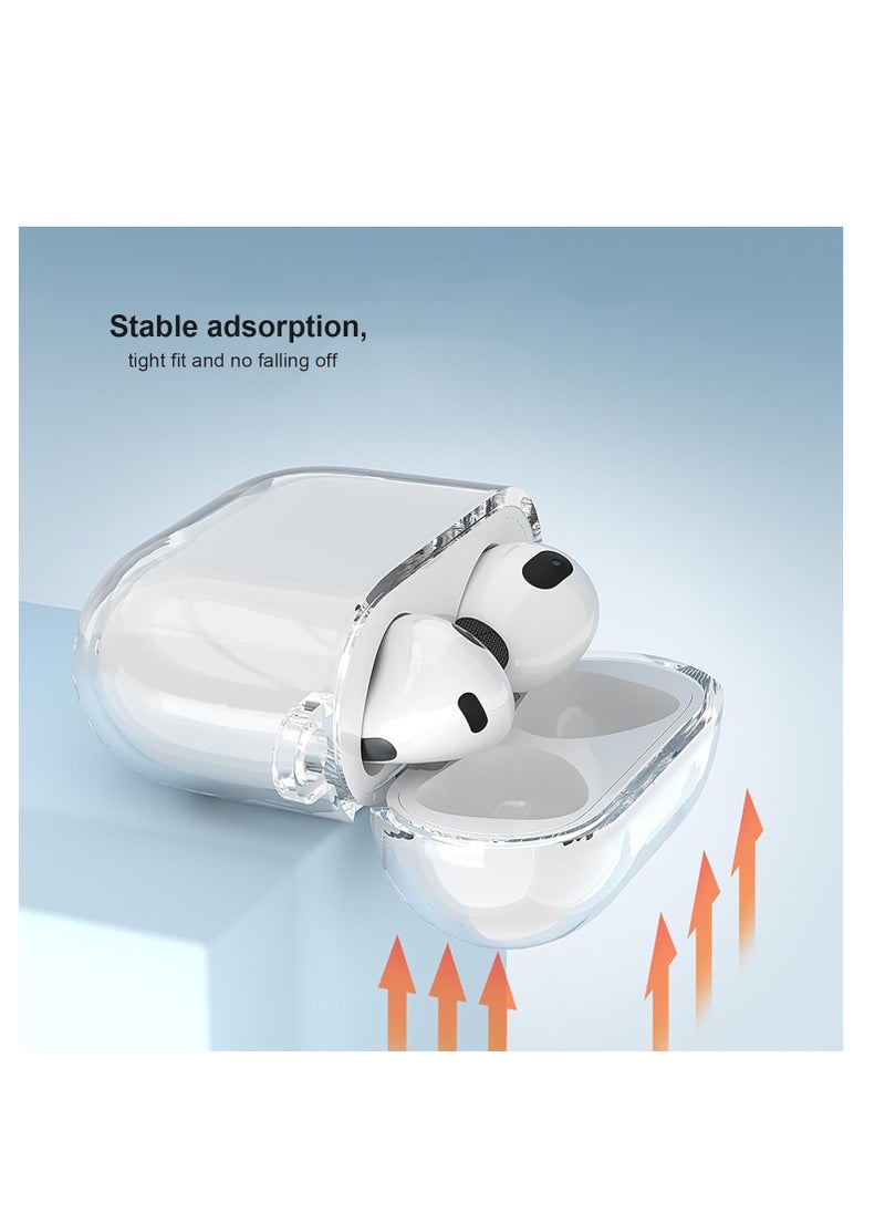 Generic - Case Compatible with AirPods 4/4 NC Case Cover Clear for Airpod 4/4 NC Case, Compatible with AirPods 4/4th NC Generation Case, Shock Resistant & Drop Protection Cover Case with Lanyard, for Airpods 4/4 NC Cases - Image 1