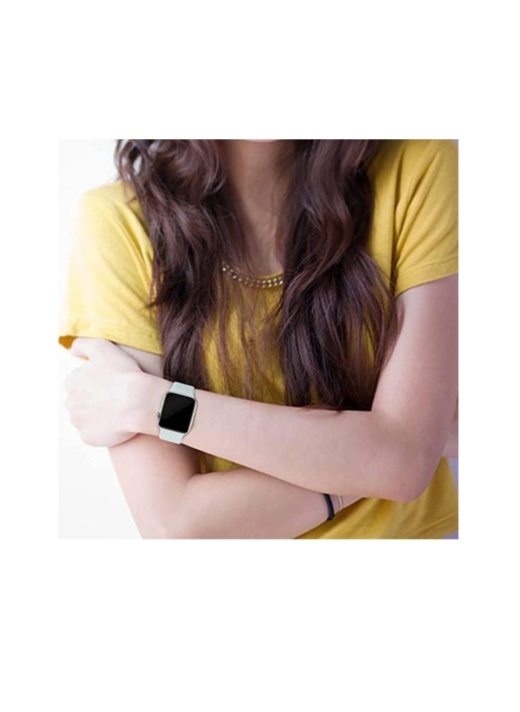 Generic - Strap Silicone Band For Apple Watch 49mm / 45mm / 44mm / 42mm Series 1/2/3/4/5/6/7/8/SE Replacement Strap Wristband Bracelet Compatible with 49 mm / 45 mm/ 44 mm / 42 mm - Image 1