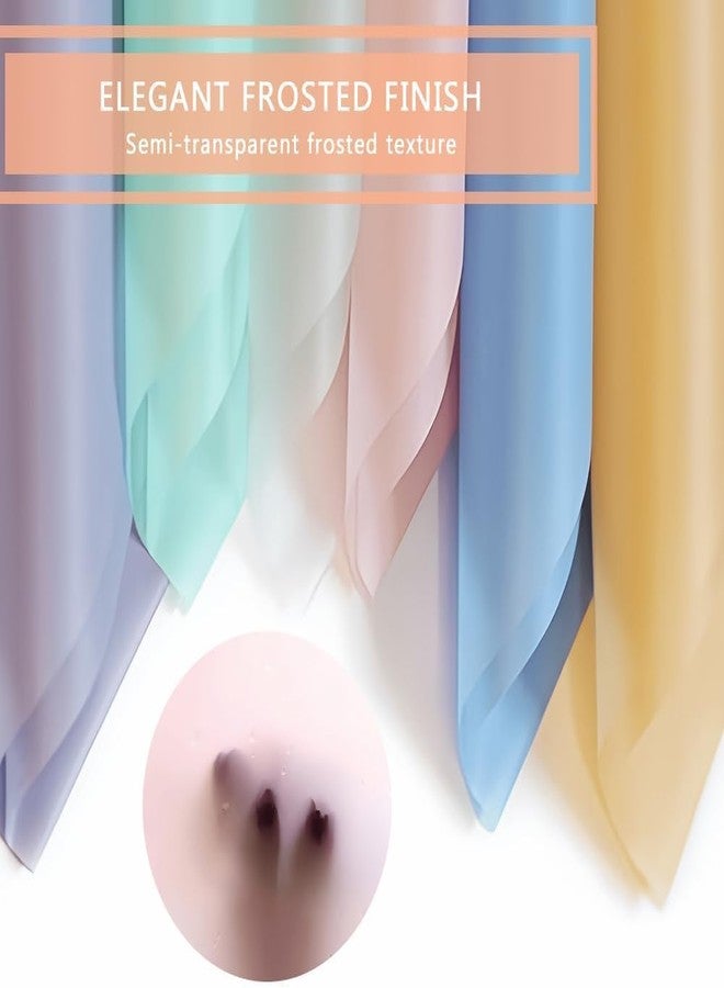 BBJ WRAPS Korean Style Flower Wrapping Paper Floral Bouquet Wraps Gift Packaging Florist Supplies 20 Counts (Light peach) - Image 5