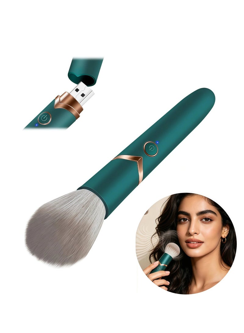 Tenmokus Powered Electric Makeup Brush, 10 Gear Vibration Rechargeable Cosmetic Foundation  Brush - Image 1