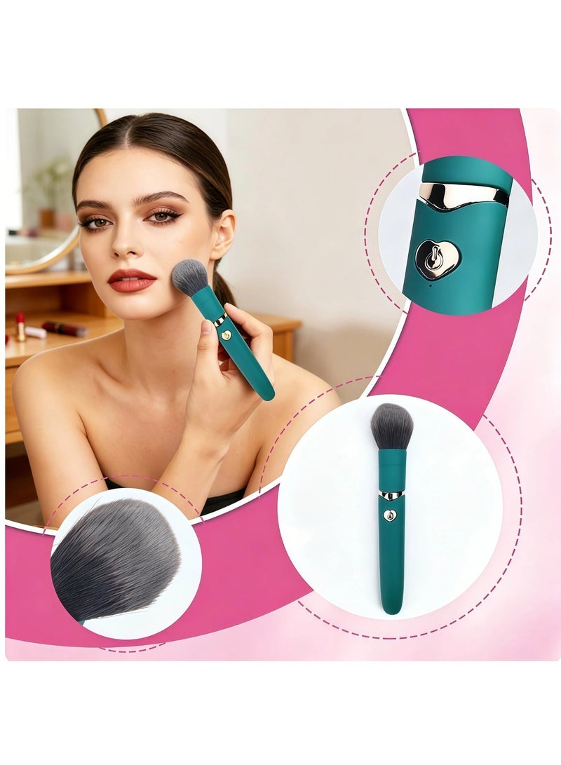 Tenmokus Powered Electric Makeup Brush, 10 Gear Vibration Rechargeable Cosmetic Foundation  Brush - Image 5