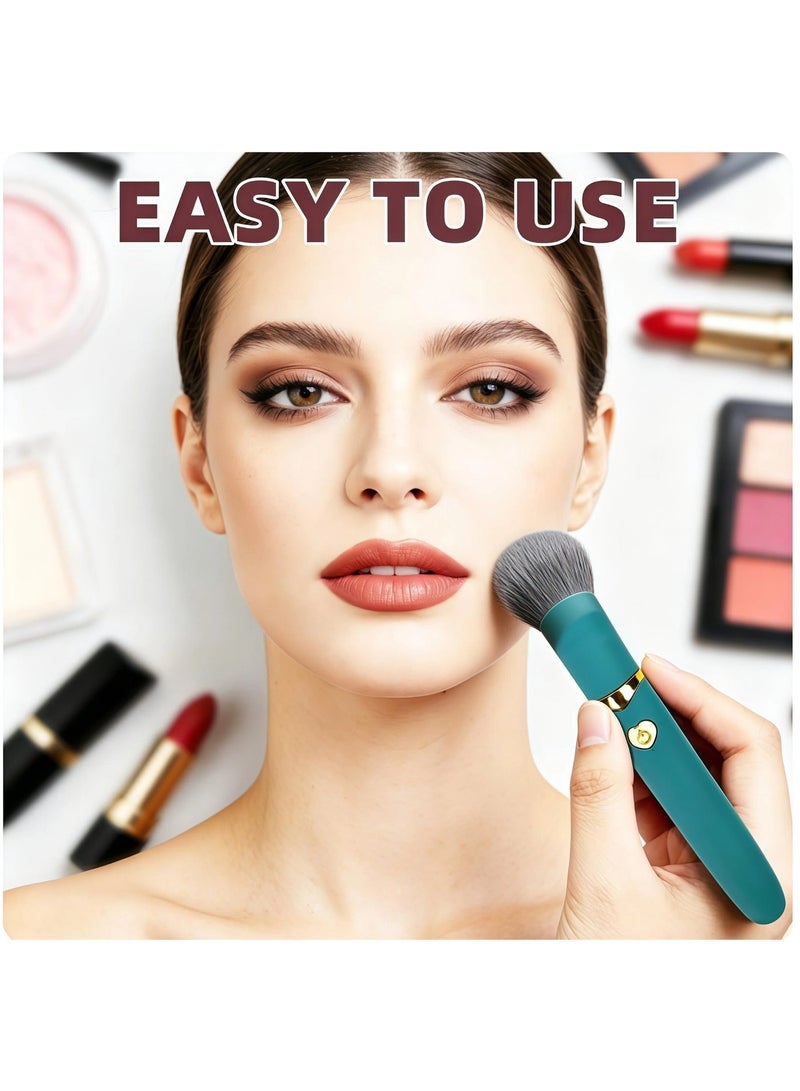 Tenmokus Powered Electric Makeup Brush, 10 Gear Vibration Rechargeable Cosmetic Foundation  Brush - Image 3