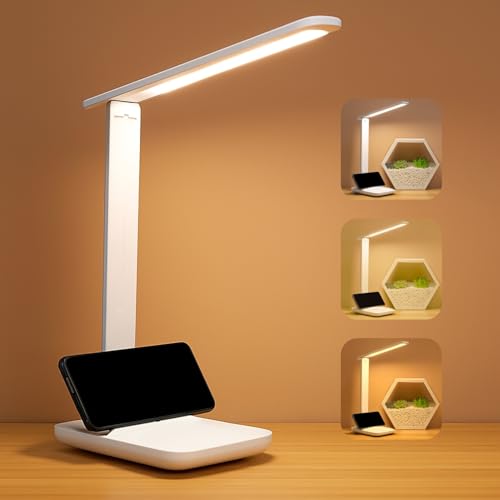 One94Store Rechargeable LED Desk Lamp – Foldable Study Lamp with 1200mAh Battery, USB Charging, Touch Function, Eye Protection & 3-Level Brightness for Reading, Office & Home Use - Image 1