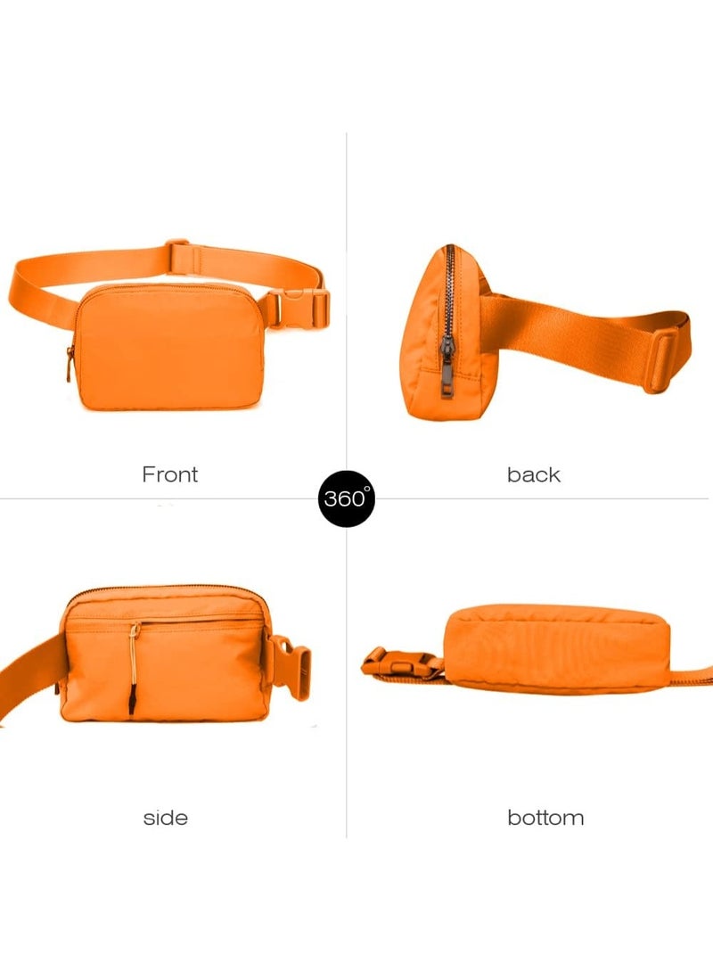 Fanny Belt Bag Waist Pack Crossbody Bags Bum Bag for Running Hiking Travel Workout Adjustable Strap for Women-orange - Image 2