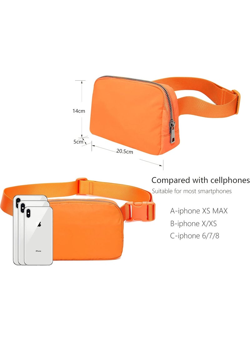 Fanny Belt Bag Waist Pack Crossbody Bags Bum Bag for Running Hiking Travel Workout Adjustable Strap for Women-orange - Image 3