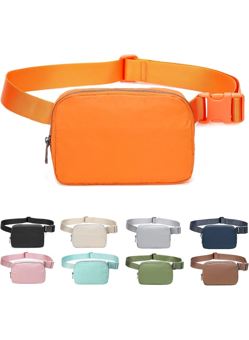 Fanny Belt Bag Waist Pack Crossbody Bags Bum Bag for Running Hiking Travel Workout Adjustable Strap for Women-orange - Image 1