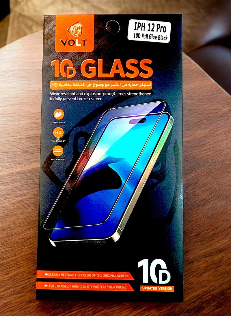VOLT 10D Hd Glass Screen Protector For Iphone 12 Pro Set Of 1 - Image 1