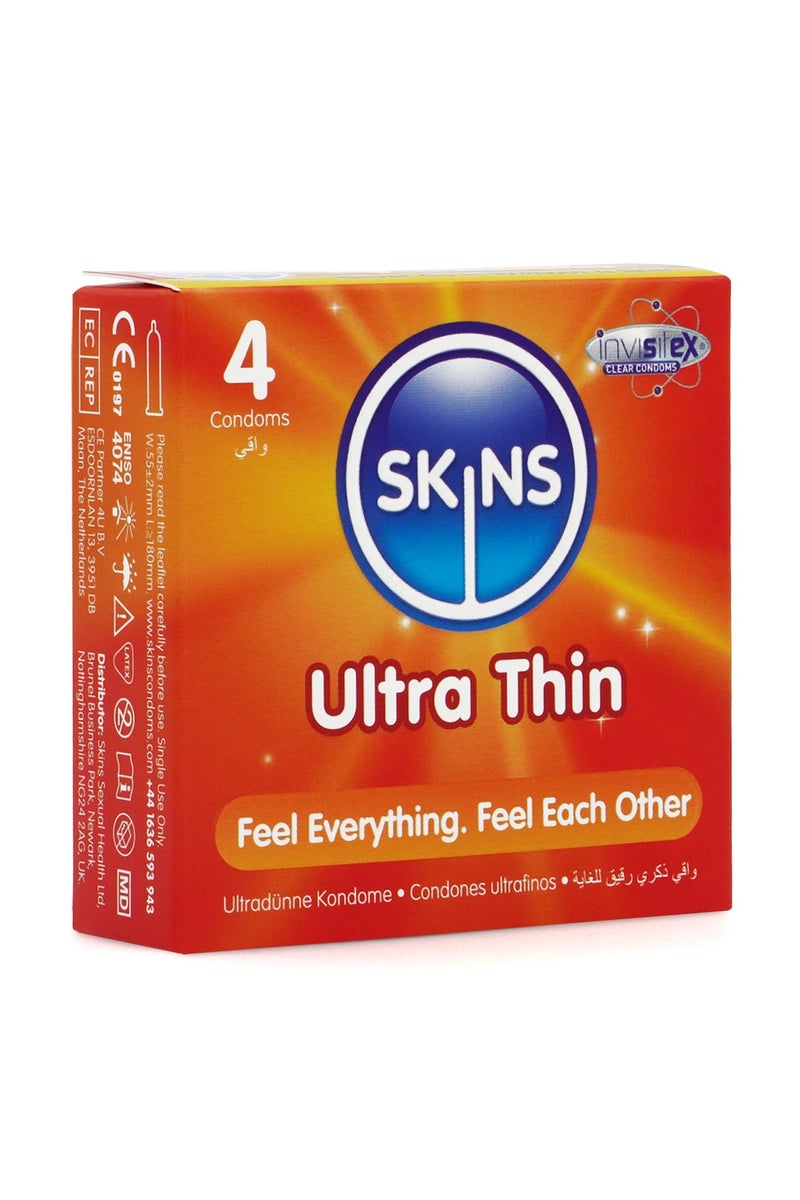 سكينز واقي ذكري سكينز فائقة الرقة 4 قطع - Image 3