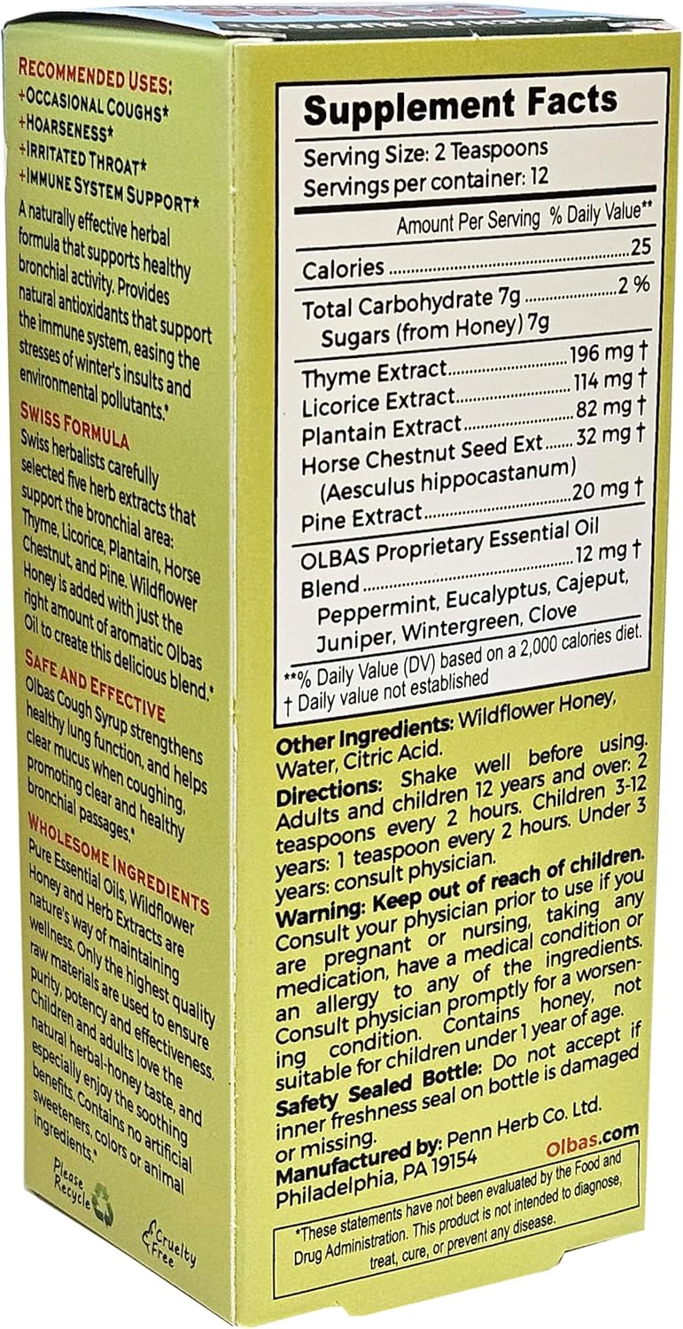 Olbas Syrup Cough Pack of 2 4 FL OZ - Image 3