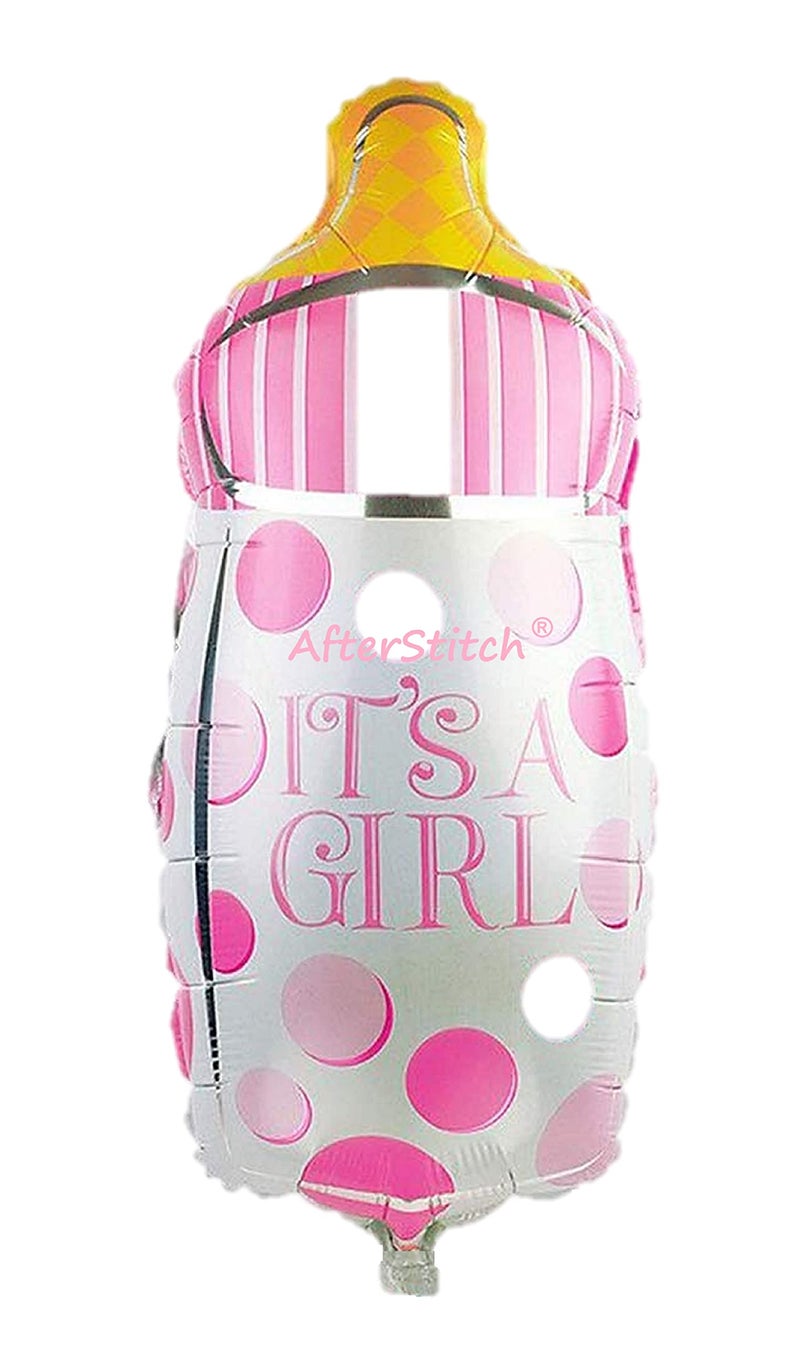 AFTERSTITCH Set of 5 Baby Shower Girl Welcome Home Decoration Combo Items Kit Its A Girl Decoration Items Set Of Reusable Foil Balloons Props Party Celebration (Pack of 5 it's a Girl (Combo Design 1)) - Image 4