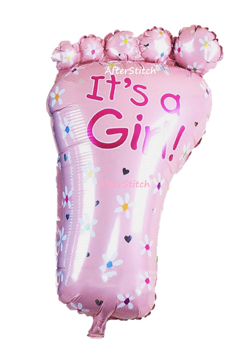 AFTERSTITCH Set of 5 Baby Shower Girl Welcome Home Decoration Combo Items Kit Its A Girl Decoration Items Set Of Reusable Foil Balloons Props Party Celebration (Pack of 5 it's a Girl (Combo Design 1)) - Image 5