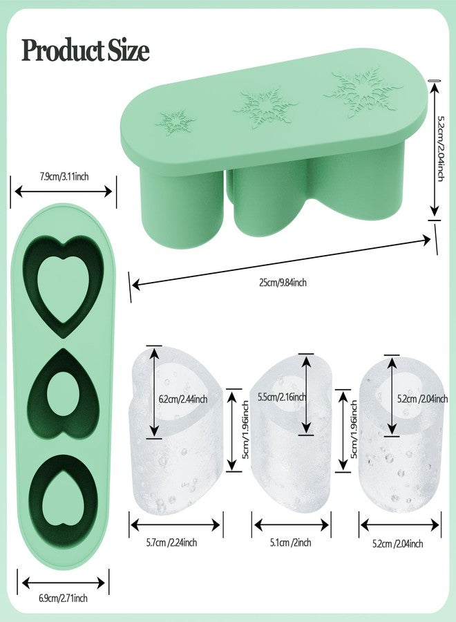 AWINNER Compatible for Stanley Cup Ice Cube Tray Silicone Accessories -Perfect Compatible with Tumbler Cup 20 30 40Oz for Freezer,Coffee,Drink, Juice, Whiskey, Cocktail and More! (Cyan) - Image 4