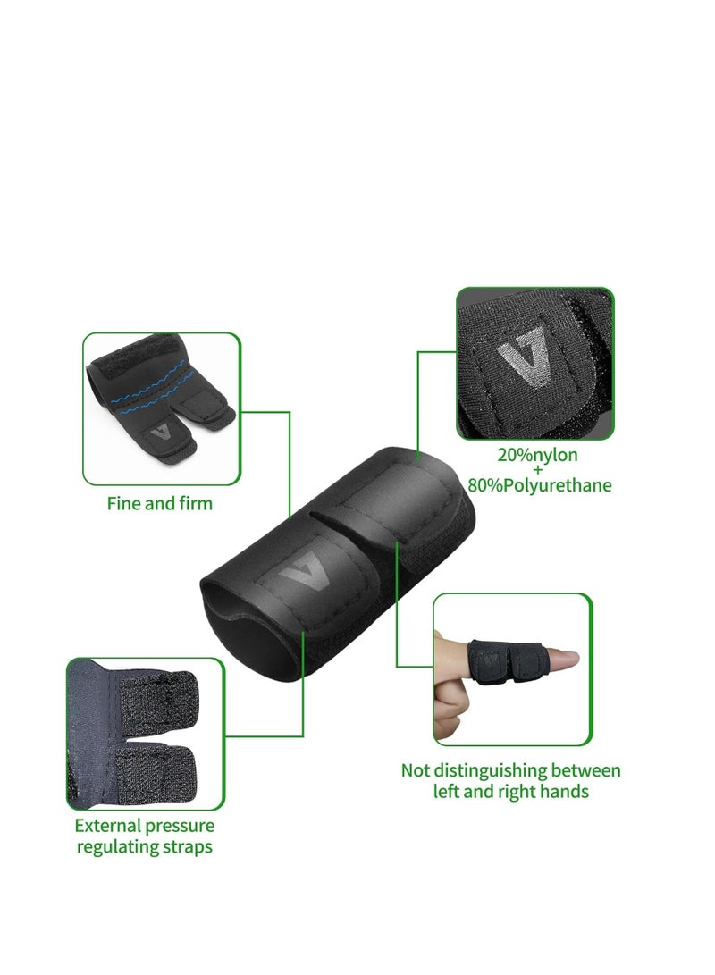 Finger splints, Support Brace for Middle, Ring, Index, Thumb and Pinky Straightening Curved, Bent, Locked Stenosing Tenosynovitis Hands Tendon Lock Release Stabilizer Knuckle Wrap - Image 2