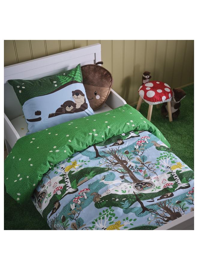 erorex Cushion with pocket, acorn shaped/brown, 32x37 cm - Image 4