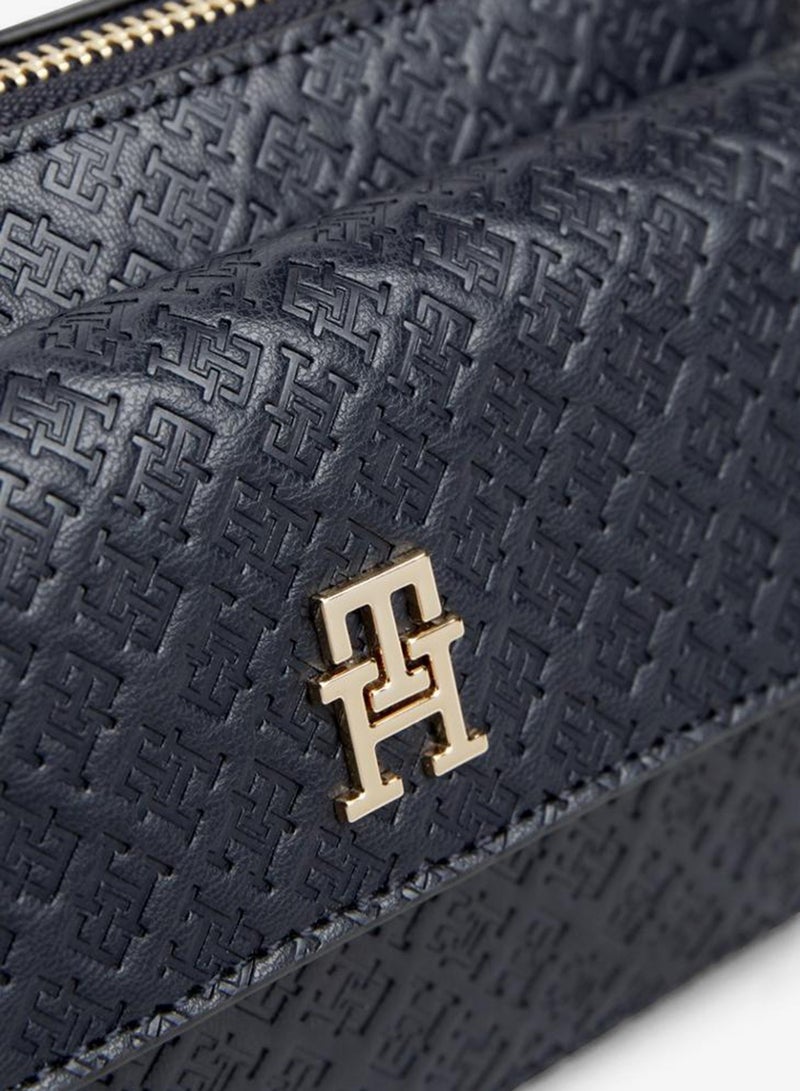 TOMMY HILFIGER Hilfiger Icon Debossed Crossbody Camera Bag - Image 3