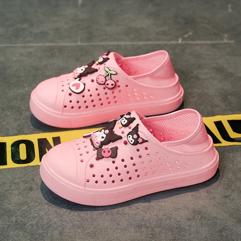 Girls' Clogs Summer Cartoon Slip-On Kids' Sandals Big Kids Beach Shoes Soft Sole Casual Shoes Toddler Slippers - Image 2