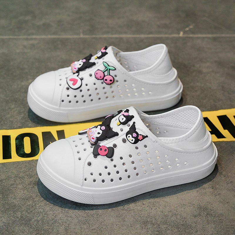 Girls' Clogs Summer Cartoon Slip-On Kids' Sandals Big Kids Beach Shoes Soft Sole Casual Shoes Toddler Slippers - Image 5