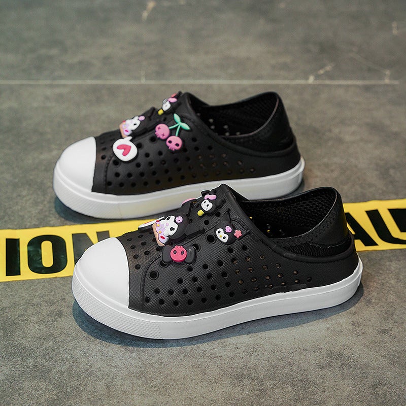 Girls' Clogs Summer Cartoon Slip-On Kids' Sandals Big Kids Beach Shoes Soft Sole Casual Shoes Toddler Slippers - Image 4