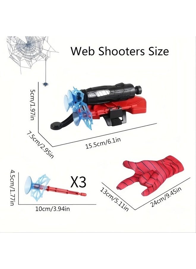 Kiti Kits KITI KITS Spider Web Shooters Toy for Kids : Hero Launcher Wrist Set, Cosplay Bracers, Sticky Wall Soft Bombs, Accessories for Kids - Action Figure Superhero Pack 1 - Multicolor  - Image 4