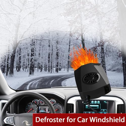 Fidensis 12V Car Heater (Cigarette Lighter Plug) - 360° Rotatable Vehicle Heater, 150W Dashboard Car Heater - Image 2