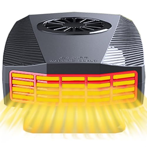 Fidensis 12V Car Heater (Cigarette Lighter Plug) - 360° Rotatable Vehicle Heater, 150W Dashboard Car Heater - Image 1
