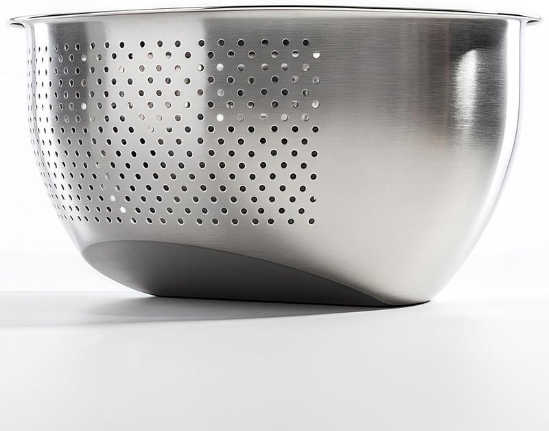 DOPMEP Rice Washer Strainer Bowl, Stainless Steel Quinoa Washing Bowl With Side Drainers Colander for Cleaning Rinsing Fruits, Vegetables, and Beans - Versatile Kitchen Tool - Image 1