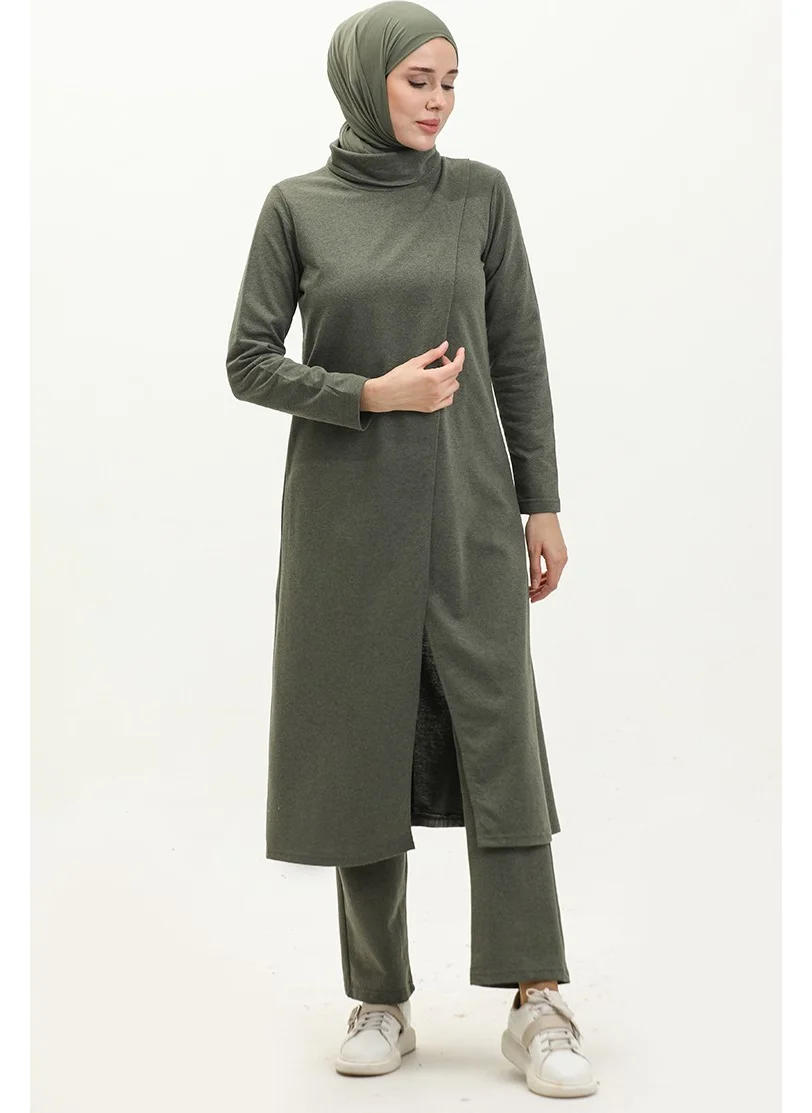 Sefa Merve Turtleneck Tracksuit 3043-06 Khaki