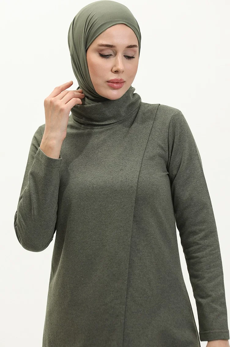 سيفا ميرفي Turtleneck Tracksuit 3043-06 Khaki