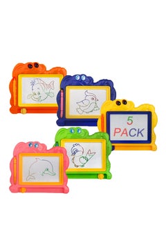 KASTWAVE Mini Magnetic Drawing Board for Kids, Travel Size Erasable Doodle Board Set, Small Drawing Painting Sketch Pad, Kids Art Supplies & Party Favors, Prizes for Kids Classroom (Random Color)  - Image 1