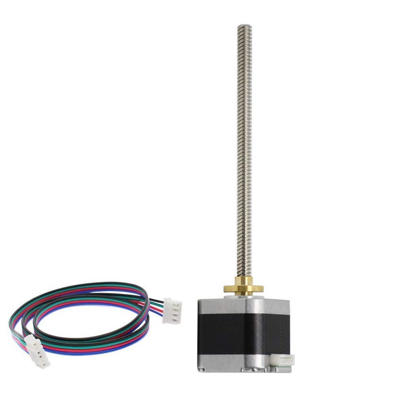 REES52 NEMA 17 Stepper Motor with Integrated 150mm T8 Lead Screw for RepRap Prusa i3 3D Printers Z Axis or CNC Machine - Image 1