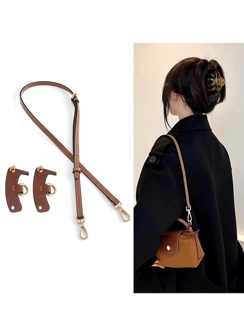 KASTWAVE Leather Purse Straps, Replacement Crossbody, Adjustable Shoulder Strap for Mini Le PLIAGE Handbag Conversion Kit, Long Adjustable - Image 2