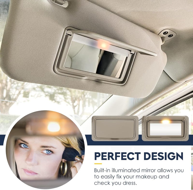 PetMigo Right Passenger Side Sun Visor with Light for Nissan Altima - Image 4