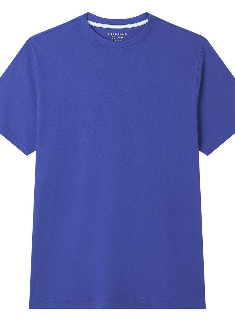 GIORDANO Men’s Slim Fit Cotton Crew Neck Tee - Image 3