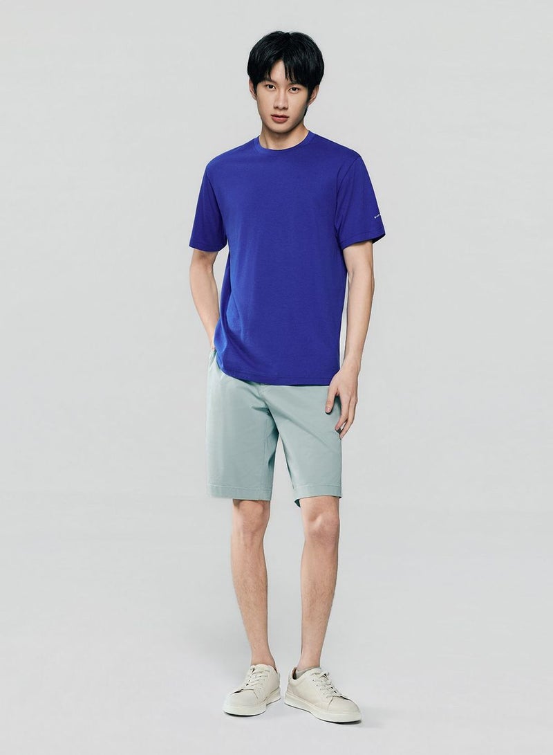 GIORDANO Men’s Slim Fit Cotton Crew Neck Tee - Image 2