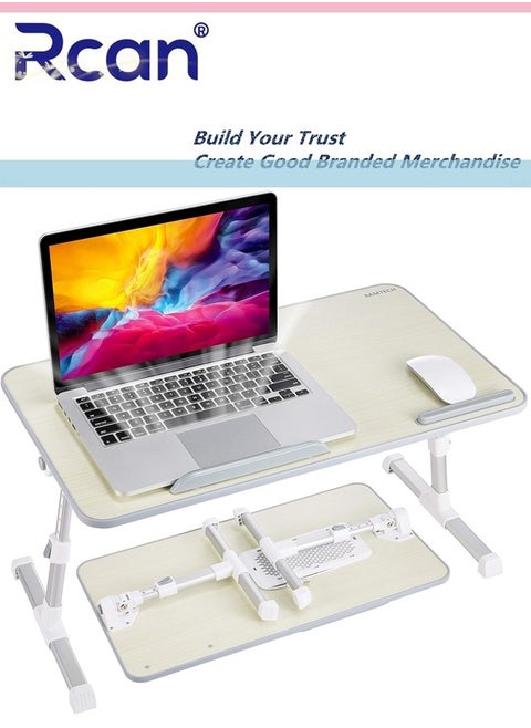 Portable Laptop Table Notebook Computer Desk with Foldable Legs Laptop Office Desk Laptop Stand for Bed Working Study Reading Writing Drawing and Eating in Bed Sofa