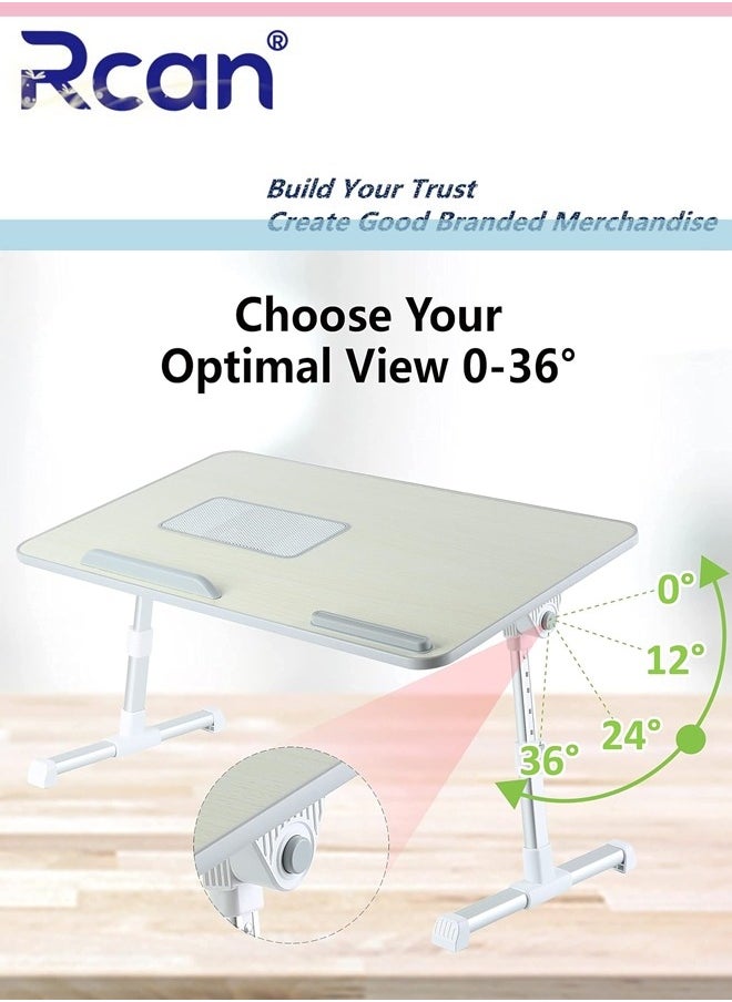 Portable Laptop Table Notebook Computer Desk with Foldable Legs Laptop Office Desk Laptop Stand for Bed Working Study Reading Writing Drawing and Eating in Bed Sofa