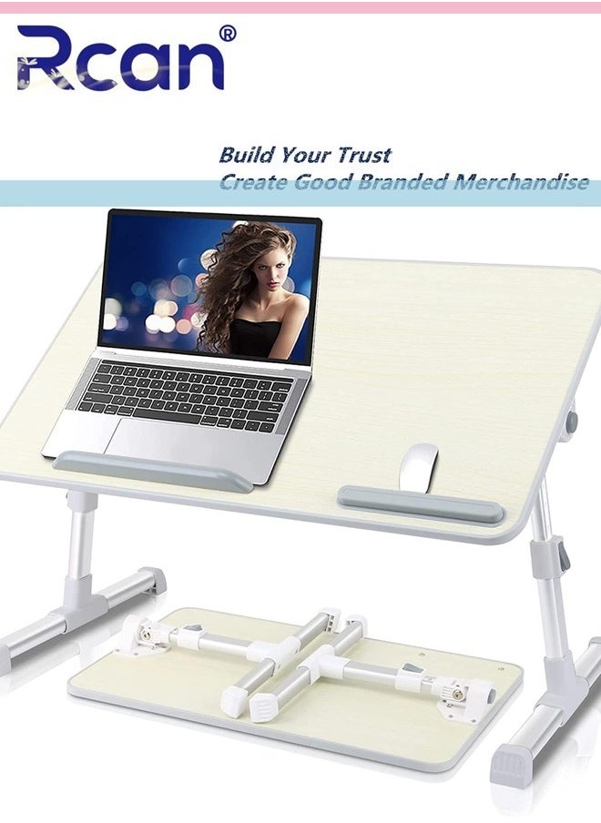 Portable Laptop Table Notebook Computer Desk with Foldable Legs Laptop Office Desk Laptop Stand for Bed Working Study Reading Writing Drawing and Eating in Bed Sofa