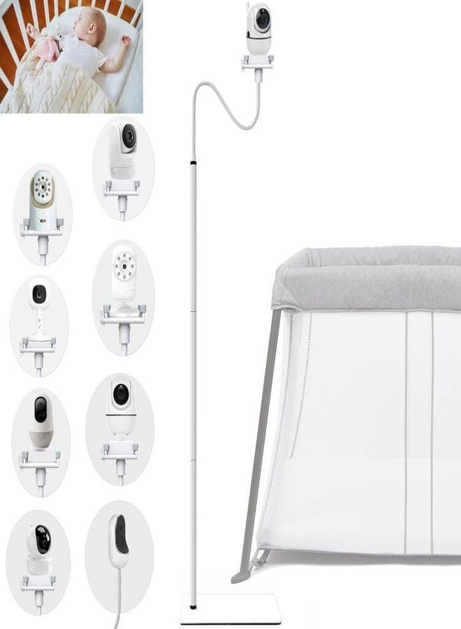EYSAFT Baby Monitor Floor Stand Holder Mount Compactible for Nanit Pro & Flex Stand,Infant Optics DXR-8 Pro,VTech VM901/VM819/RM7764,Momcozy,HelloBaby,eufy E110,nooie IPC100,Motorola VM75/VM50G/VM44 - Image 1