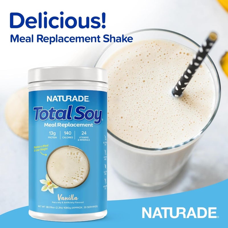 Naturade Total Soy Protein Powder  13g Protein  130 Calories per Serving  Zero Trans Fat  NonGMO Soy  Lactose  Gluten Free  Vanilla 30 Servings - Image 4