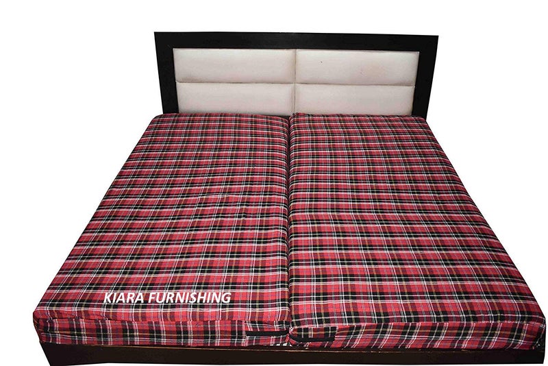 Kiara Furnishing Kiara Furnishing Cotton Mattress Cover with Zip for Single Bed Multicolour 72 X 30 X 12inch  - Image 2