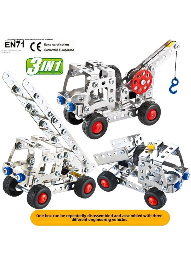 Loquat 42 Luxury Metal Assembled Suit Screw Nut Disassembly Combination Toy DIY Assembled Building Blocks Mechanical Model-Color:4 Large Size Packages (3111-3114) - Image 5