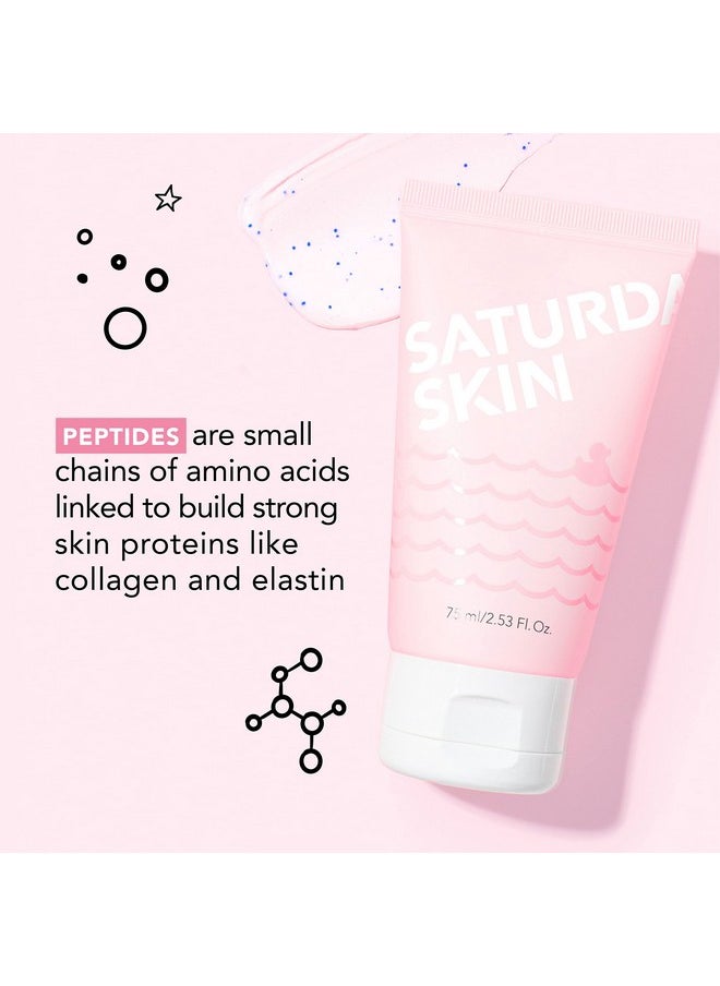 saturday skin Saturday Skin Rub-A-Dub Refining Peel Gel Facial Cleansing Gels Facial Cleansing Washes Natural Fruit Enzymes Gel Mild Cleanser Exfoliating Gel Great for sensitive skin (2.53 Fl. Oz. (75ml))  - Image 5