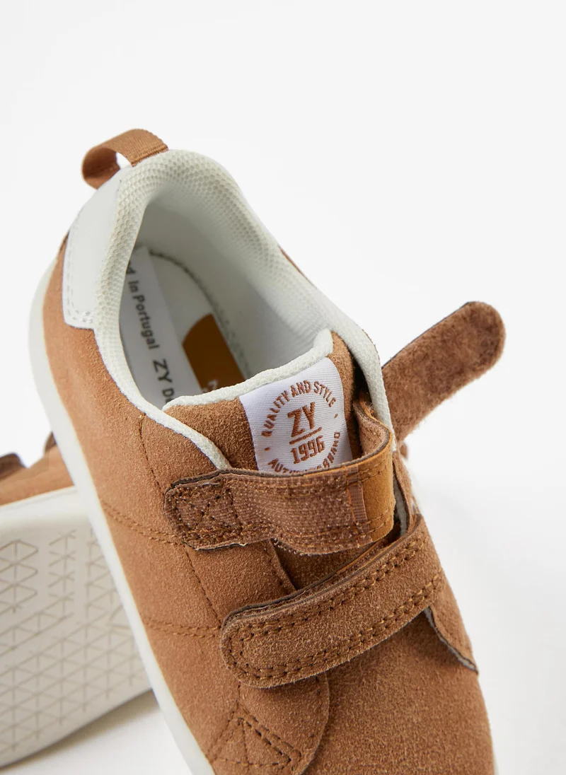 زيبي Synthetic Suede Trainers for Baby Boys 'ZY 1996', Camel