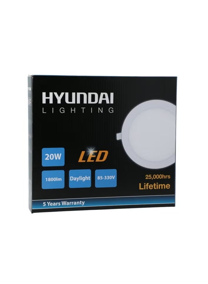 لوحة إضاءة دائرية مدمجة من هيونداي لايتنج 6500 كلفن 20 واط - Image 1