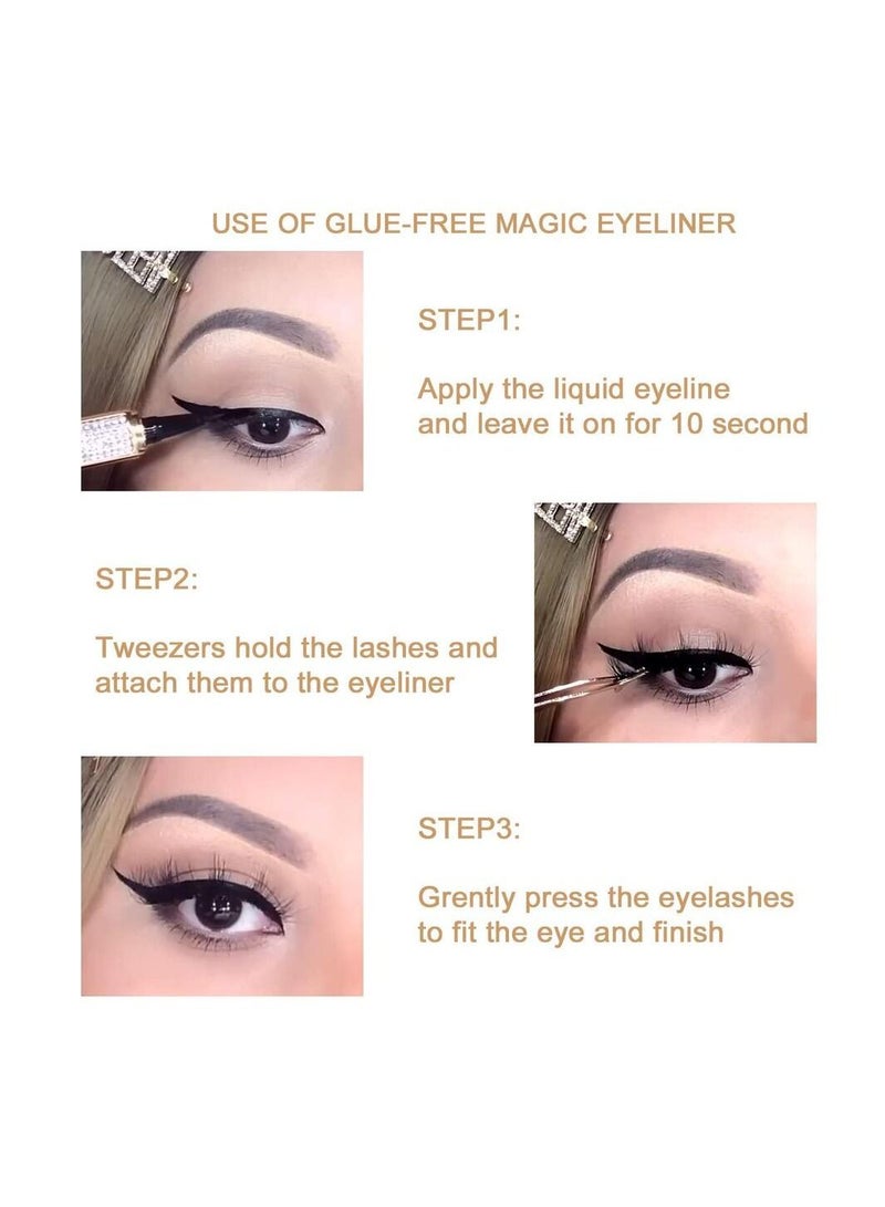 Calla Lashes Eyelash Glue Pen Long Lasting (Gold Black 1Pcs) - Image 2