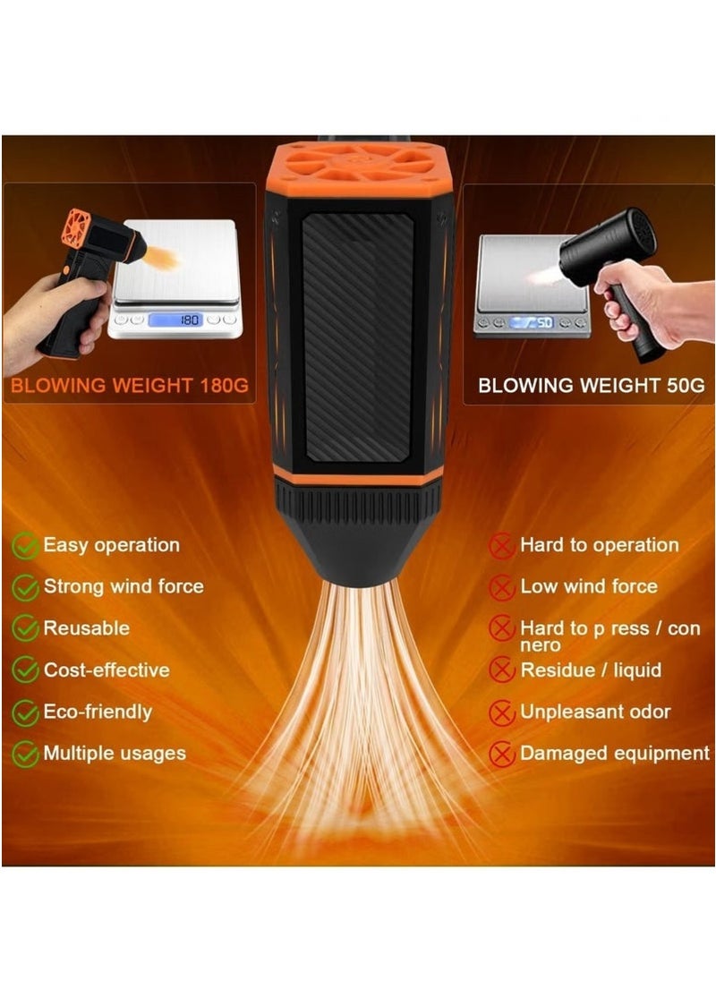 ACLIX Super Power Turbo Fan Cordless Air Blower – Compressed Blower Cleaning Tool for Laptop Keyboard, PC, and Electronics – Rechargeable, High-Speed Air Duster  - Image 5
